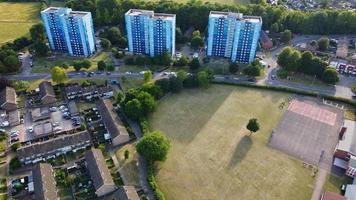 Beautful Aerial View and High Angle footage of Leagrave Station Area of London Luton Town of England UK photo