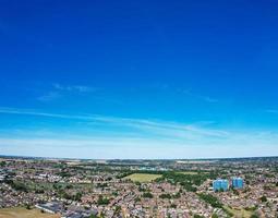 material de archivo de alto ángulo y paisaje aéreo panorámico vista del paisaje urbano de inglaterra gran bretaña foto