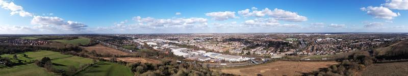 Most Beautiful Aerial Panoramic footage and High Angle View of England Great Britain, photo