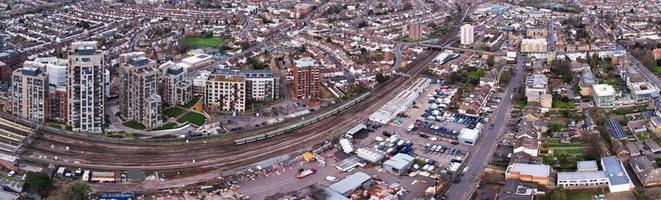 Most Beautiful Aerial Panoramic footage and High Angle View of England Great Britain, photo