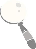 cartoon doodle of a magnifying glass vector