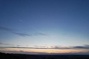 imágenes aéreas y vistas en ángulo alto de la campiña británica, imágenes de drones foto