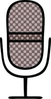 comic book style cartoon retro microphone vector