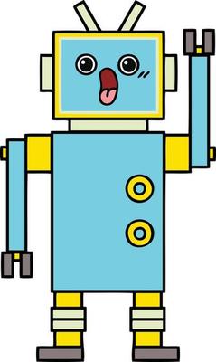 cute cartoon robot