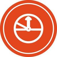 speedometer circular icon vector