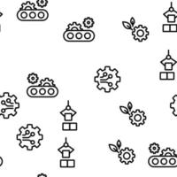 Automation Vector Seamless Pattern