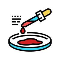 test blood analysis color icon vector illustration