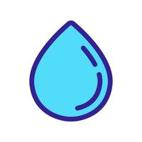 A drop of oil is an icon vector. Isolated contour symbol illustration vector