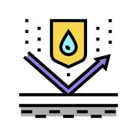 waterproof protect layer color icon vector illustration