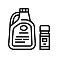 liquid for care house plant line icon vector illustration