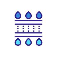 Aquifer layers icon vector. Isolated contour symbol illustration vector