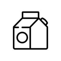 yogur líquido icono vector contorno ilustración