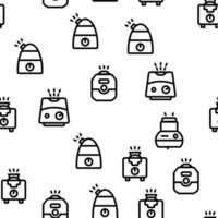 Different Humidifier Seamless Pattern vector