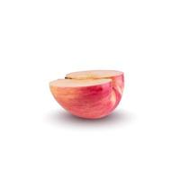 red apple isolated on a white background photo
