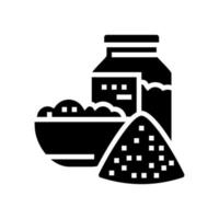 salt for bath glyph icon vector illustration