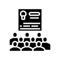 user agreement crowdsoursing glyph icon vector illustration