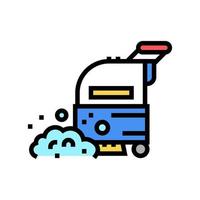 professional vacuum washing machine color icon vector illustration