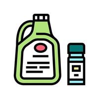 liquid for care house plant color icon vector illustration