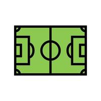 field soccer color icon vector illustration