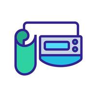 automatic blood pressure monitor icon vector outline illustration