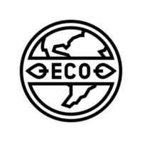 eco clean cosmetic line icon vector illustration