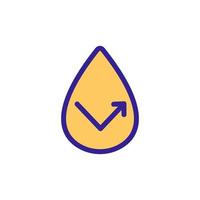 water-repellent vector icon. Isolated contour symbol illustration
