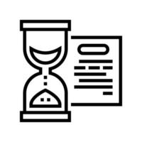 performing tasks time line icon vector illustration