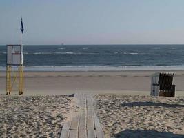 the island of wangerooge in germany photo