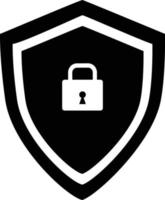 Security shield icon on white background. vector