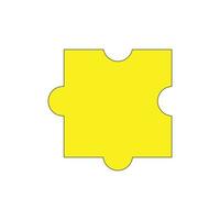 jigsaw puzzle game idea puzzle piece vector illustration