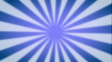 un video animado de rayos radiales que giran lentamente con bordes suaves en tonos de azul y blanco