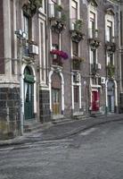 Street in Catania, Italy photo