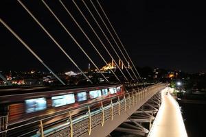 Golden Horn Metro Bridge in Istanbul, Turkey photo