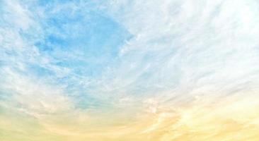 blue sky with clouds.Background of bright evening sky. photo