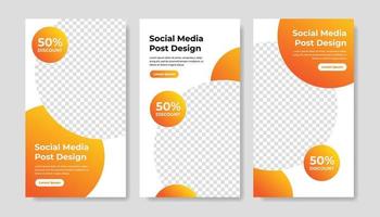 Modern Social Media banner template can be edited. Anyone can use this design easily. Promotional web banners for social media. Elegant sale and discount promo - Vector. vector