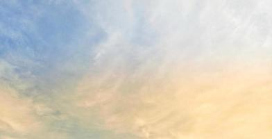 blue sky with clouds.Background of bright evening sky. photo