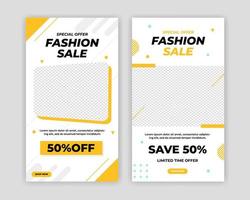 Modern Social Media banner template can be edited. Anyone can use this design easily. Promotional web banners for social media. Elegant sale and discount promo - Vector. vector