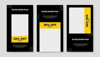 Modern Social Media banner template can be edited. Anyone can use this design easily. Promotional web banners for social media. Elegant sale and discount promo - Vector. vector
