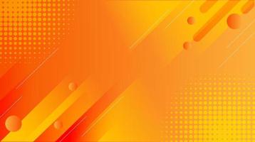 The orange background, with geometric and abstract line ornaments as well as gradients, is suitable for banners or design templates vector