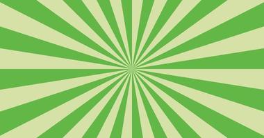 Abstract explosion background in gradient green color. Asian style glare effect. Sunshine sparkle pattern. Vector illustration of a radial ray. Narrow beam. For backdrops, posters, banners, covers.