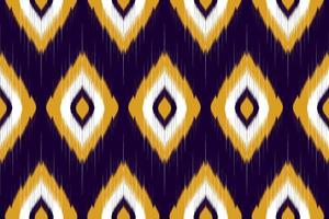 ikat étnico de patrones sin fisuras tradicional. diseño para fondo, papel tapiz, ilustración vectorial, textil, tela, ropa, batik, alfombra, bordado. vector