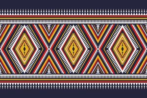 Oriental ethnic pattern traditional. Geometric pattern in tribal. Border decoration. Design for background, wallpaper, vector illustration, textile, fabric, clothing, batik, carpet, embroidery.