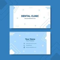 Dental Clinic Card Horizontal Template Hand Drawn Cartoon Flat Illustration vector