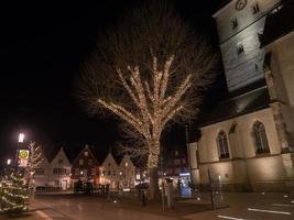 Borken city at christmas time photo