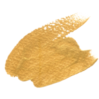 goldener aquarellpinselstrich png