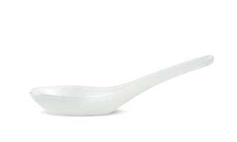 ceramic spoon isolated on white background ,include clipping path photo