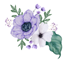 bloemboeket aquarel bruiloft bloem png