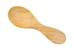 wooden spoon isolated on white background ,include clipping path photo