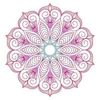 diseño de mandala para libros de colorear. adornos redondos decorativos de mandala vintage. vector