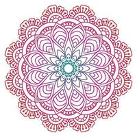 diseño de mandala para libros de colorear. adornos redondos decorativos de mandala vintage. vector